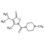 CAS#: 706804-15-1, 4-Isopropyl-3-methyl-2-[(4-methyl-1-piperazinyl)carbonyl]-1,2-oxazol-5(2H)-one