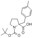 CAS 登录号：706806-62-4， 叔丁氧羰基-(R)-alpha-(4-甲基苄基)-脯氨酸