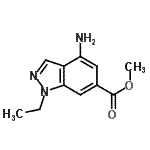 CAS#: 706818-92-0, Methyl 4-amino-1-ethyl-1H-indazole-6-carboxylate