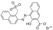 CAS 登录号：70703-34-3， 3-羟基-4-[[1-(磺酸基甲基)-2-萘基]偶氮]-2-萘甲酸锶