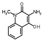 CAS#: 70744-03-5, 3-Amino-4-hydroxy-1-methyl-2(1H)-quinolinone