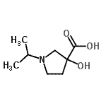 CAS#: 70758-67-7, 3-Hydroxy-1-isopropyl-3-pyrrolidinecarboxylic acid