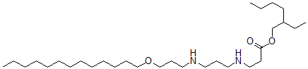 CAS 登录号：70776-25-9， N-[3-[[3-(十三烷氧基)丙基]氨基]丙基]-beta-丙氨酸 2-乙基己基酯