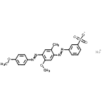 CAS 登录号：70776-63-5， 钠3-({5-甲氧基-4-[(4-甲氧基苯基)偶氮]-2-甲基苯基}偶氮)苯磺酸酯