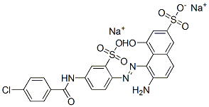 CAS#: 70815-10-0, 6-Amino-5-[[4-[(4-Chlorobenzoyl) Amino]-2-Sulfophenyl]Azo]-4-Hydroxy-2-Naphthalenesulfonic Acid Disodium Salt