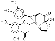 CAS#: 70815-31-5, (1R,3R,6S,7R,10R)-8-[(2S)-5,7-Dihydroxy-4-oxo-3,4-dihydro-2H-chromen-2-yl]-3-hydroxy-10-(4-hydroxy-3-methoxyphenyl)-4-oxatricyclo[4.3.1.0<sup>3,7</sup>]dec-8-en-2-one