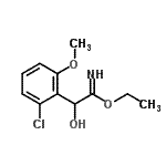CAS#: 708201-23-4, Ethyl 2-(2-chloro-6-methoxyphenyl)-2-hydroxyethanimidate