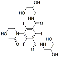 CAS#: 70894-76-7, N,N'-Bis(2,3-dihydroxypropyl)-5-(ethanoyl-(2-hydroxyethyl)amino)-2,4,6-triiodo-benzene-1,3-dicarboxamide