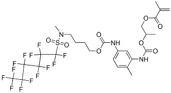CAS#: 70900-36-6, 2-Methyl-2-Propenoic Acid 2-[[[[2-Methyl-5-[[[4-[Methyl[(Tridecafluorohexyl)Sulfonyl]Amino]Butoxy]Carbonyl]Amino]Phenyl]Amino]Carbonyl]Oxy]Propylester