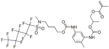 CAS#: 70900-37-7, 2-[[[[2-Methyl-5-[[[4-[Methyl[(Undecafluoropentyl)Sulphonyl]Amino]Butoxy]Carbonyl]Amino]Phenyl]Amino]Carbonyl]Oxy]Propyl Methacrylate