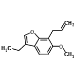CAS#: 709028-40-0, 7-Allyl-3-ethyl-6-methoxy-1-benzofuran
