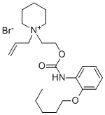 CAS 登录号：70939-61-6， 1-烯丙基-1-(2-羟基乙基)-哌啶鎓溴化物O-(戊氧基)苯氨甲酸酯