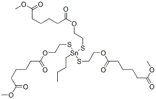 CAS#: 70942-35-7, Dimethyl 11-Butyl-11-[[2-[(6-Methoxy-1,6-Dioxohexyl)Oxy]Ethyl]Thio]-6,16-Dioxo-7,15-Dioxa-10,12-Dithia-11-Stannahenicosanedioate