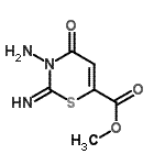 CAS#: 710285-99-7, Methyl 3-amino-2-imino-4-oxo-3,4-dihydro-2H-1,3-thiazine-6-carboxylate