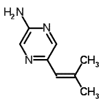 CAS 登录号：710323-06-1， 5-(2-甲基-1-丙烯-1-基)-2-吡嗪胺