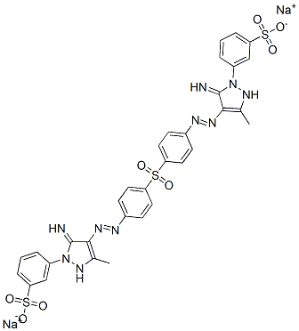 CAS#: 71033-19-7, Disodium 3,3'-[Sulphonylbis[p-Phenyleneazo(5-Imino-3-Methyl-1H-Pyrazole-4,1-Diyl)]]Bis(Benzenesulphonate)