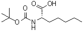 CAS#: 71066-01-8, (2S)-2-({[(2-Methyl-2-propanyl)oxy]carbonyl}amino)heptanoic acid
