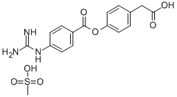 CAS 登录号：71079-09-9， 4-(4-胍基苯甲酰氧基)苯基乙酸