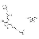 CAS#: 71116-83-1, 1,3-Dihydroxy-2-(hydroxymethyl)-2-propanaminium 7-{3,5-dihydroxy-2-[3-hydroxy-4-(3-thienyloxy)-1-buten-1-yl]cyclopentyl}-5-heptenoate