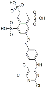 CAS#: 71130-67-1, 7-[[4-[(2,5,6-Trichloro-4-Pyrimidinyl)Amino]Phenyl]Azo]-1,3,5-Naphthalenetrisulfonic Acid