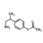 CAS#: 711598-73-1, 4-(1-Amino-2-propanyl)phenyl acetate