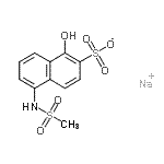 CAS#: 71173-82-5, Sodium 1-hydroxy-5-[(methylsulfonyl)amino]-2-naphthalenesulfonate