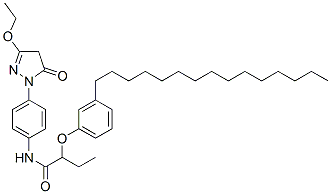 CAS#: 71205-35-1, 3-Ethoxy-1-[4-[2-(3-Pentadecylphenoxy)Butanoylamino]Phenyl]-2-Pyrazolin-5-One