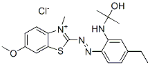 CAS#: 71215-82-2, 2-[[4-[Ethyl(2-Hydroxyisopropyl)Amino]Phenyl]Azo]-6-Methoxy-3-Methylbenzothiazolium Chloride