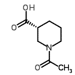CAS 登录号：712270-39-8， (3R)-1-乙酰基-3-哌啶羧酸