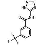 CAS#: 712286-63-0, N-(1H-1,2,4-Triazol-5-yl)-3-(trifluoromethyl)benzamide