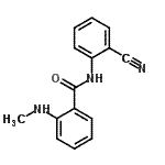 CAS 登录号：712309-23-4， N-(2-氰基苯基)-2-(甲基氨基)苯甲酰胺