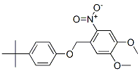 CAS 登录号：71302-58-4， 4-[[4-(叔丁基)苯氧基]甲基]-5-硝基黎芦醚