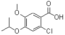 CAS#: 713104-07-5, 2-Chloro-4-isopropoxy-5-methoxybenzoic acid