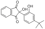 CAS 登录号：71313-35-4， 2-(4-(1,1-二甲基乙基)-2-羟基苯基)-2-羟基-1H-茚-1,3(2H)-二酮