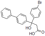 CAS#: 71315-10-1, (-)-3-(4-Biphenylyl)-3-(4-Bromophenyl)-Hydracrylic Acid