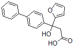 CAS 登录号：71315-17-8， (-)-3-(4-联苯基)-3-(2-呋喃基)-羟基丙酸