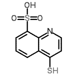 CAS 登录号：71330-94-4， 4-硫基-8-喹啉磺酸
