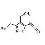 CAS#: 71378-41-1, 3,4-Diethyl-5-isocyanato-1,2-oxazole