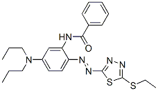 CAS#: 71383-06-7, N-[5-(Dipropylamino)-2-[[5-(Ethylthio)-1,3,4-Thiadiazol-2-Yl]Azo]Phenyl]Benzamide