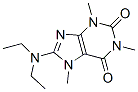 CAS 登录号：71411-94-4， 8-(二乙基氨基)-3,7-二氢-1,3,7-三甲基-1H-嘌呤-2,6-二酮