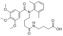 CAS#: 71455-69-1, N-(N-(3,4,5-Trimethoxybenzoyl)-4-(2,6-Dimethylanilino)Butyryl)-4-Amino-Butyric Acid
