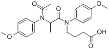 CAS#: 71455-78-2, N-(N-Acetyl-2-(p-Anisidino)Propionyl)-4-(p-Anisidino)Butyric Acid