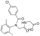 CAS#: 71455-86-2, 2-[[2-[(4-Chlorobenzoyl)-(2,6-Dimethylphenyl)Amino]Acetyl]Amino]Acetic Acid