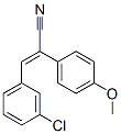 CAS 登录号：7146-74-9， 3-(3-氯苯基)-2-(4-甲氧基苯基)丙-2-烯腈