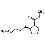 CAS 登录号：714957-63-8， 甲基(1R,2R)-2-(4-戊烯-1-基)环戊烷羧酸酯