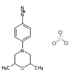 CAS#: 71501-23-0, 4-(2,6-Dimethyl-4-morpholinyl)benzenediazonium trichlorozincate(1-)