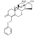 CAS#: 71507-77-2, (17beta)-17-Hydroxy-17-methyl-4-[(phenylsulfanyl)methyl]androst-4-en-3-one