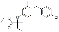 CAS#: 71549-01-4, Ethyl 2-[4-[(4-Chlorophenyl)Methyl]-3-Methyl-Phenoxy]-2-Methyl-Butanoate