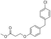 CAS#: 71549-07-0, Methyl 3-[4-[(4-Chlorophenyl)Methyl]Phenoxy]Propanoate
