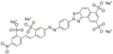 CAS#: 71566-42-2, Tetrasodium 2-[4-[[4-[2-(4-Nitro-2-Sulphonatophenyl)Vinyl]-3-Sulphonatophenyl]Azo]Phenyl]Naphtho[1,2-d]Triazole-6,8-Disulphonate